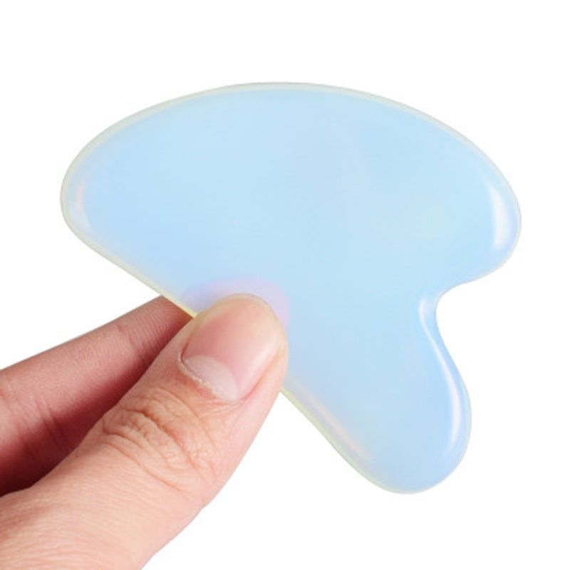 Opal Facial Massage Roller & Jade Gua Sha Set – Anti-Wrinkle Lifting Tool