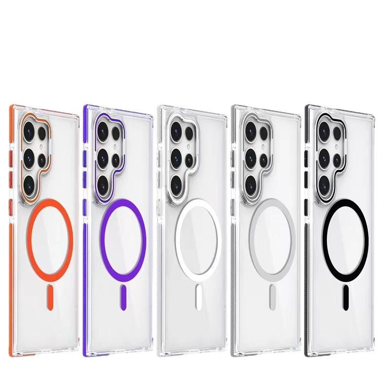Two-Color Magnetic Suction Phone Case – Xuncai for Samsung S25 Ultra