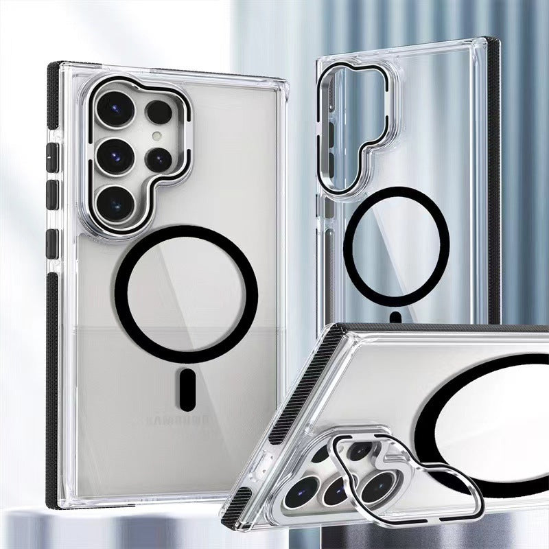 Two-Color Magnetic Suction Phone Case – Xuncai for Samsung S25 Ultra