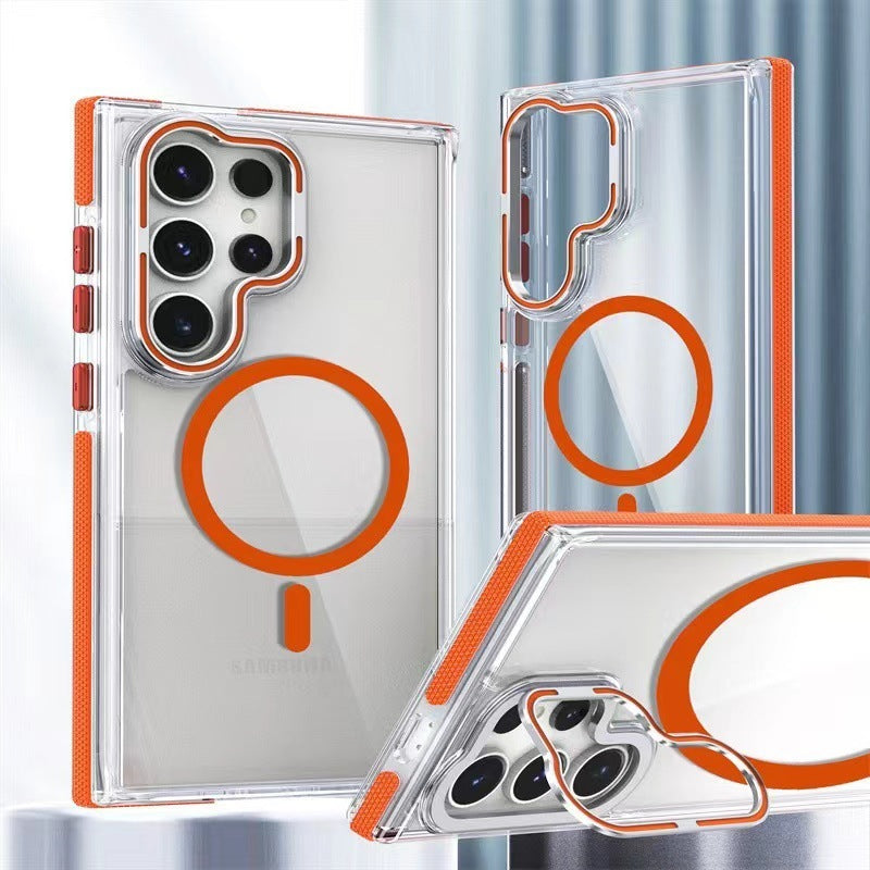 Two-Color Magnetic Suction Phone Case – Xuncai for Samsung S25 Ultra