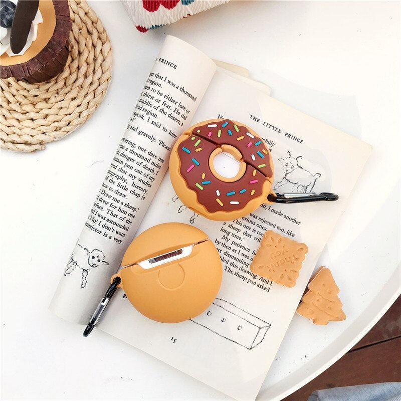 Sweet Donuts AirPods Case – Cute Silicone Cover for 1/2/Pro