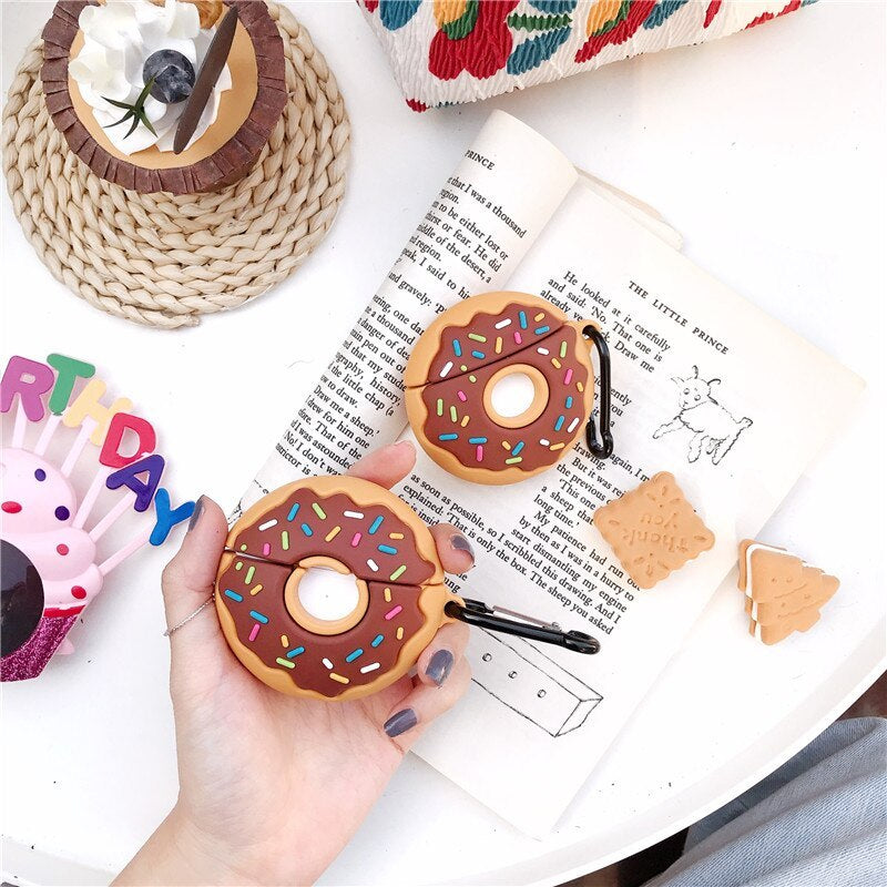 Sweet Donuts AirPods Case – Cute Silicone Cover for 1/2/Pro