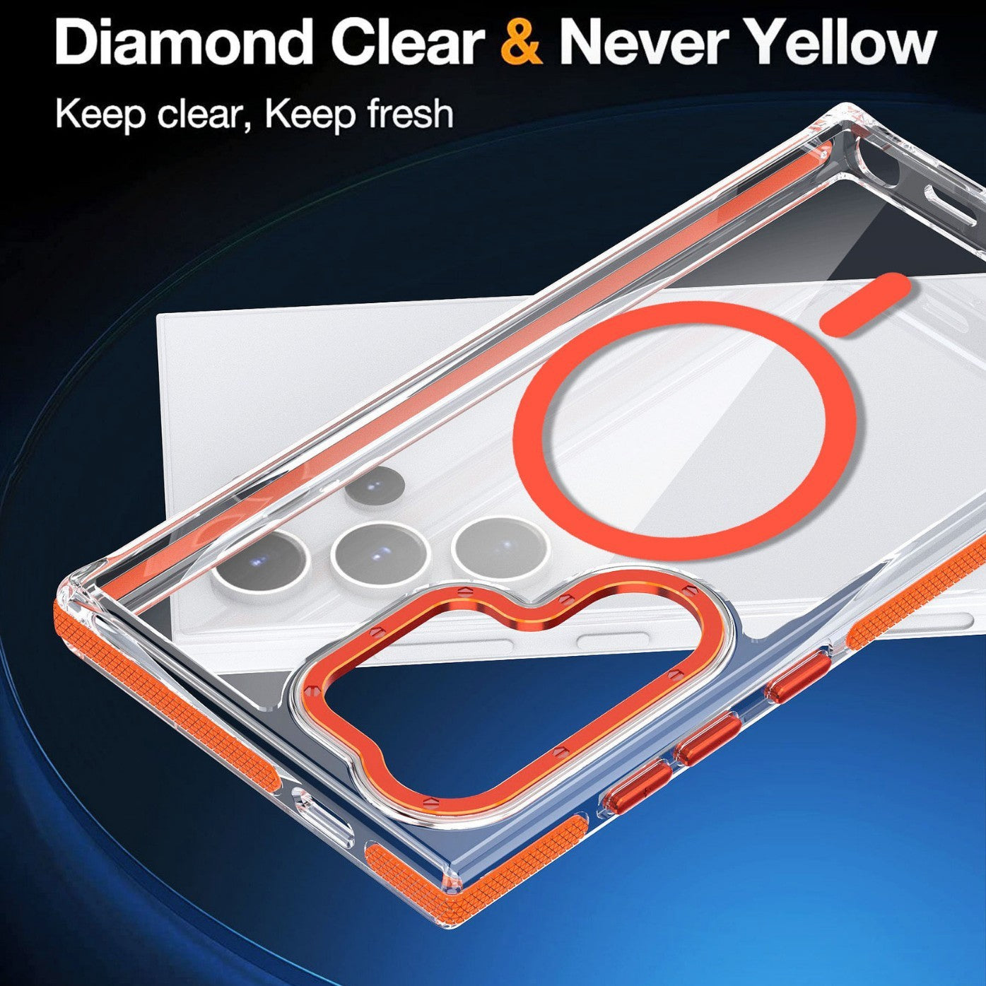 Two-Color Magnetic Suction Phone Case – Xuncai for Samsung S25 Ultra