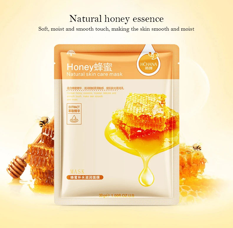 30pcs Natural Plant Facial Mask Set – Moisturizing, Oil Control & Anti-Aging Skincare