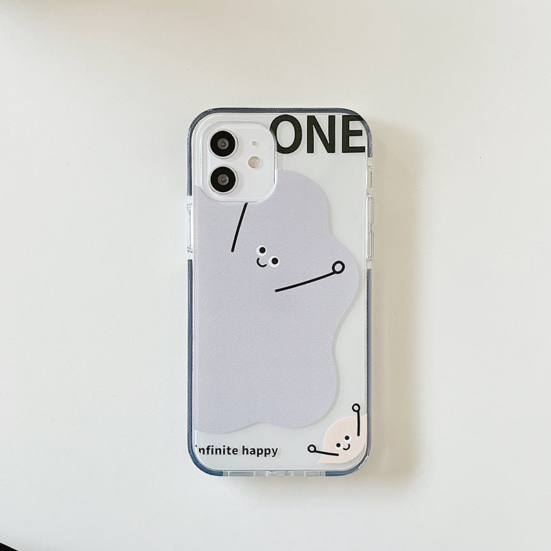 Painted Glass iPhone Case – Stylish All-Inclusive TPU Cover