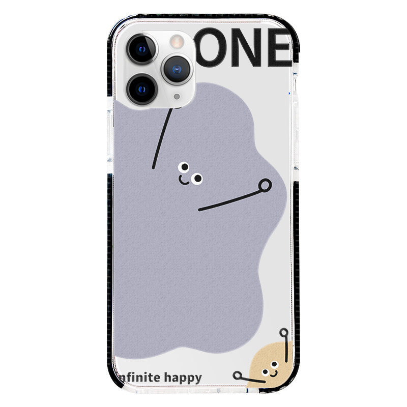 Painted Glass iPhone Case – Stylish All-Inclusive TPU Cover